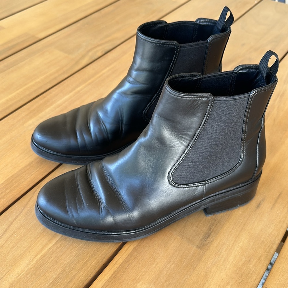 Everlane Black Leather Boots Size 10
